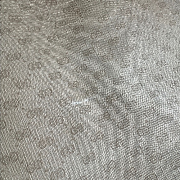 Gucci Beige GG Monogram Large Tote With Front Pocket Beige Logo Bag A501023 - Picture 5 of 13